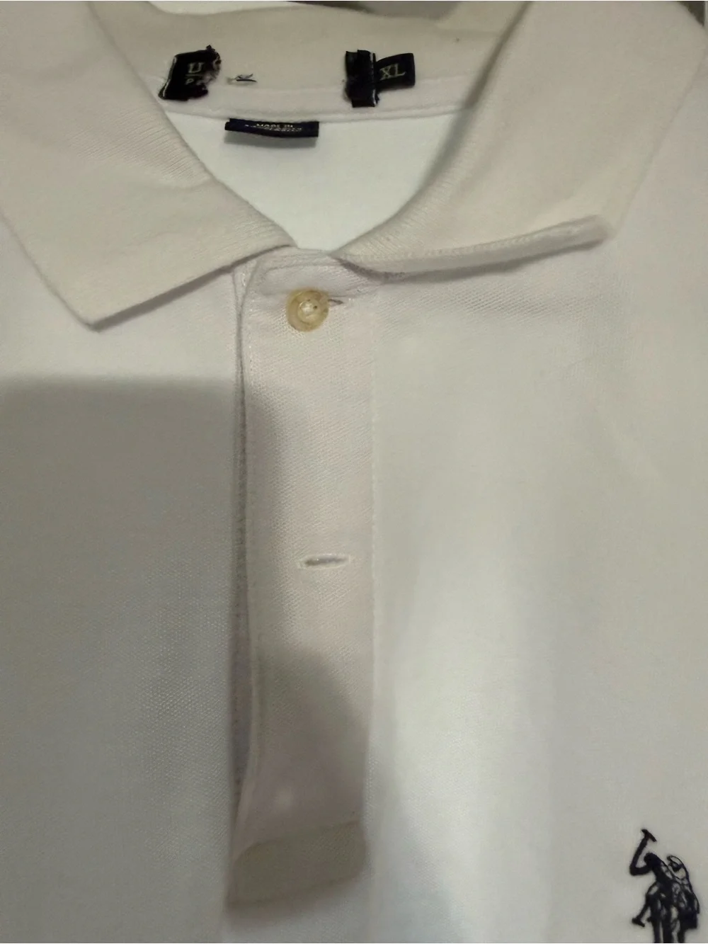 Polo by Ralph Lauren White Polo with Navy Pony Logo